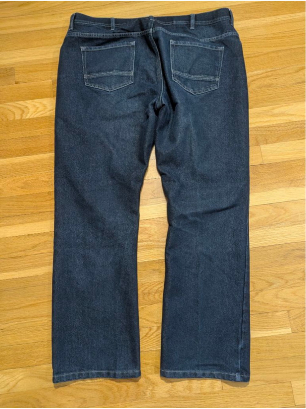 Denim Co. Regular Fit Jeans Set of 2 40 x 32 Dark + Medium - Picture 4 of 7
